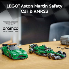 LEGO 76925 Aston Martin Safety Car rear view highlights decals and design fidelity