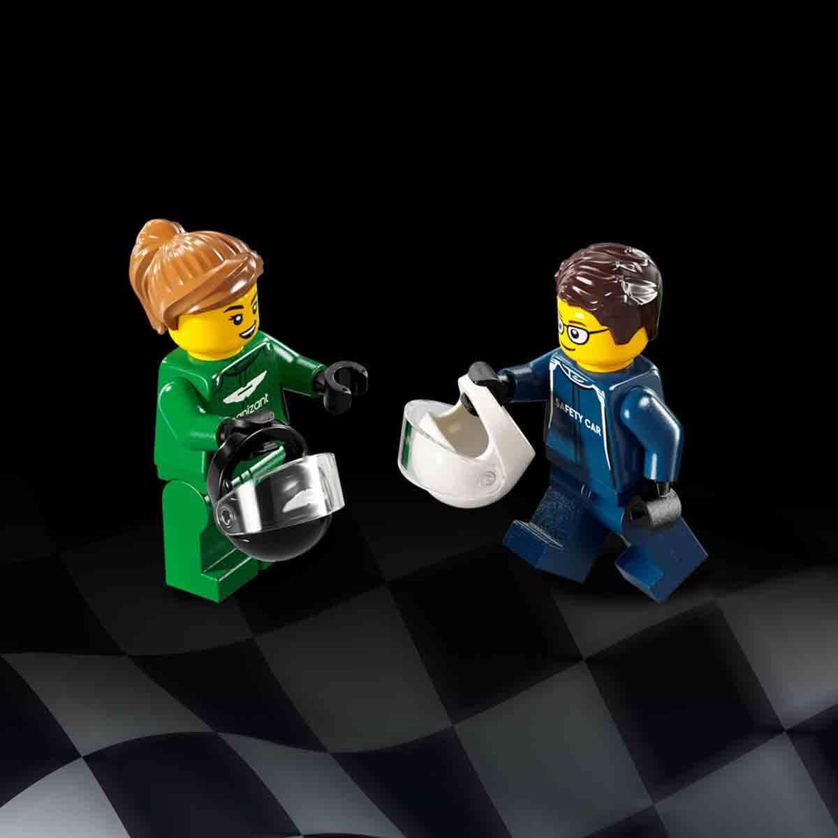 LEGO 76925 brick-by-brick detailing showcases logos and branding