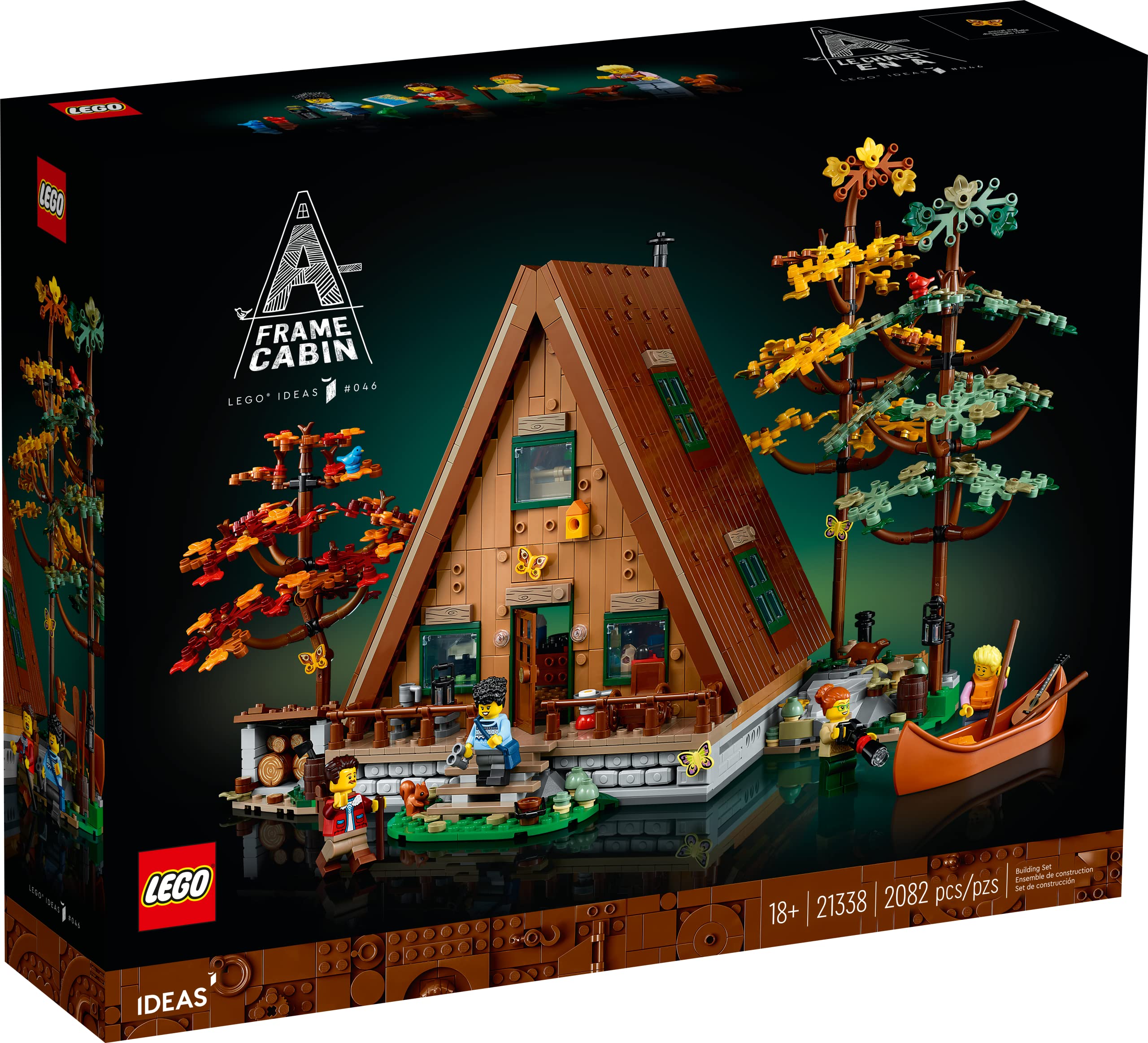 LEGO Ideas A-Frame Cabin illustrated instruction booklet included