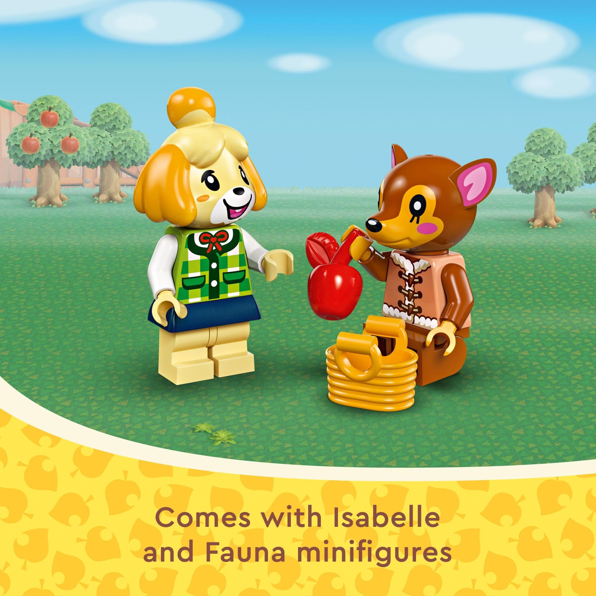 LEGO Animal Crossing Apple tree and garden tools for outdoor-inspired scenes