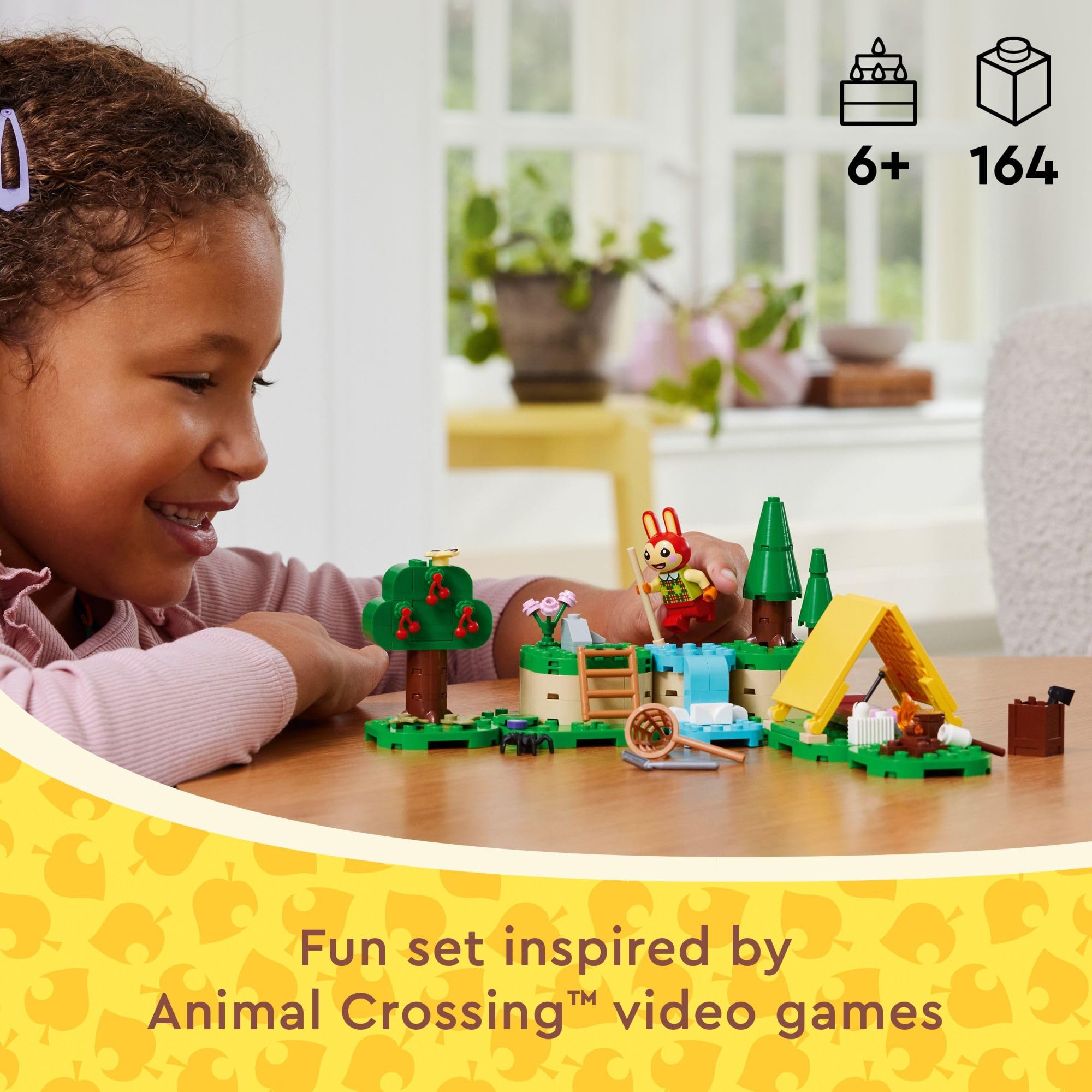 LEGO Animal Crossing Bunnie’s Outdoor Activities Bunnie minifigure adds familiar charm for adventures