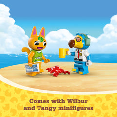 Lego Animal Crossing jetty and beach scene adds accessible setting for island adventures