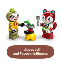 LEGO Animal Crossing plants and seeds in action for gardening storytelling