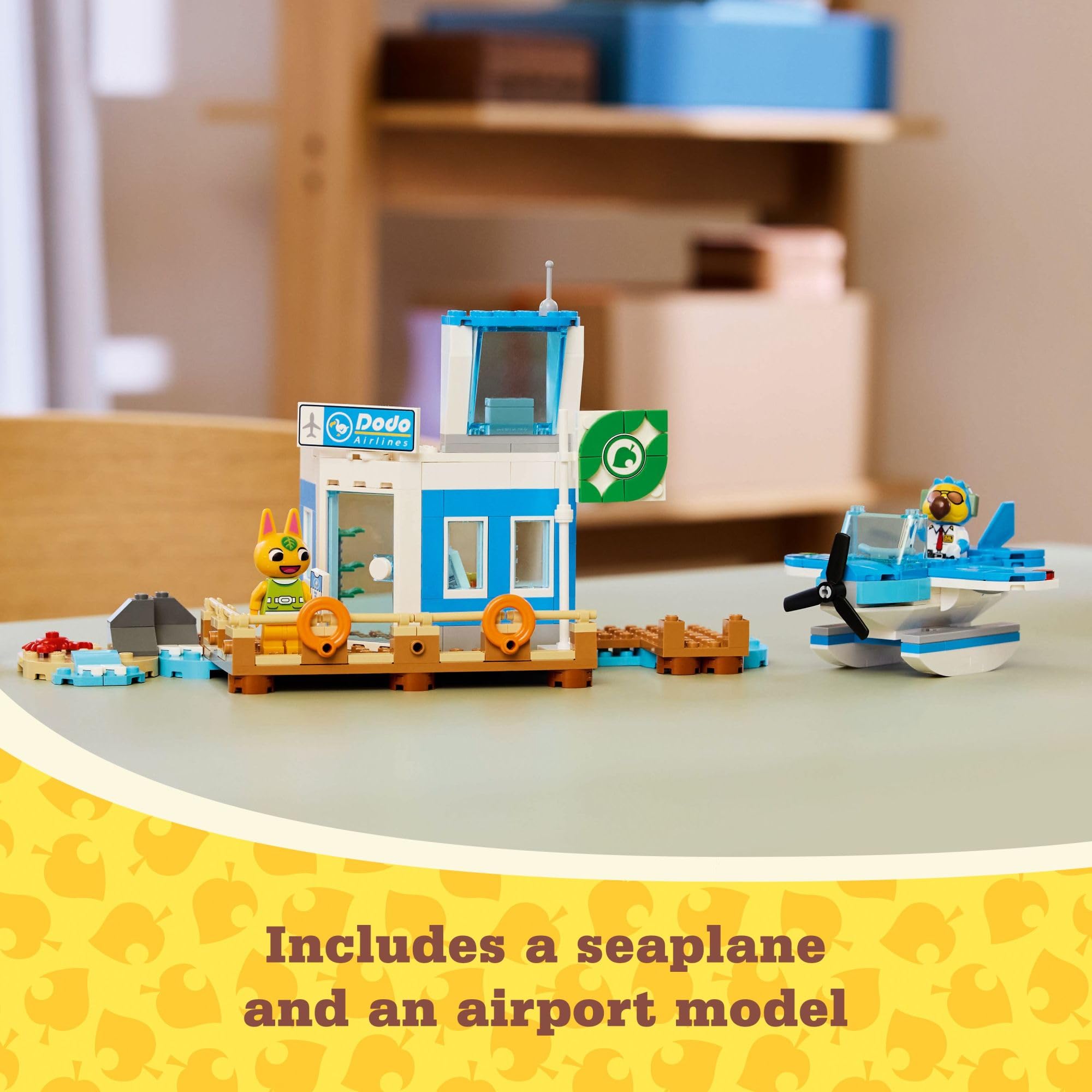 Lego Animal Crossing Tangy passenger minifigure inspires playful role-play aboard the plane