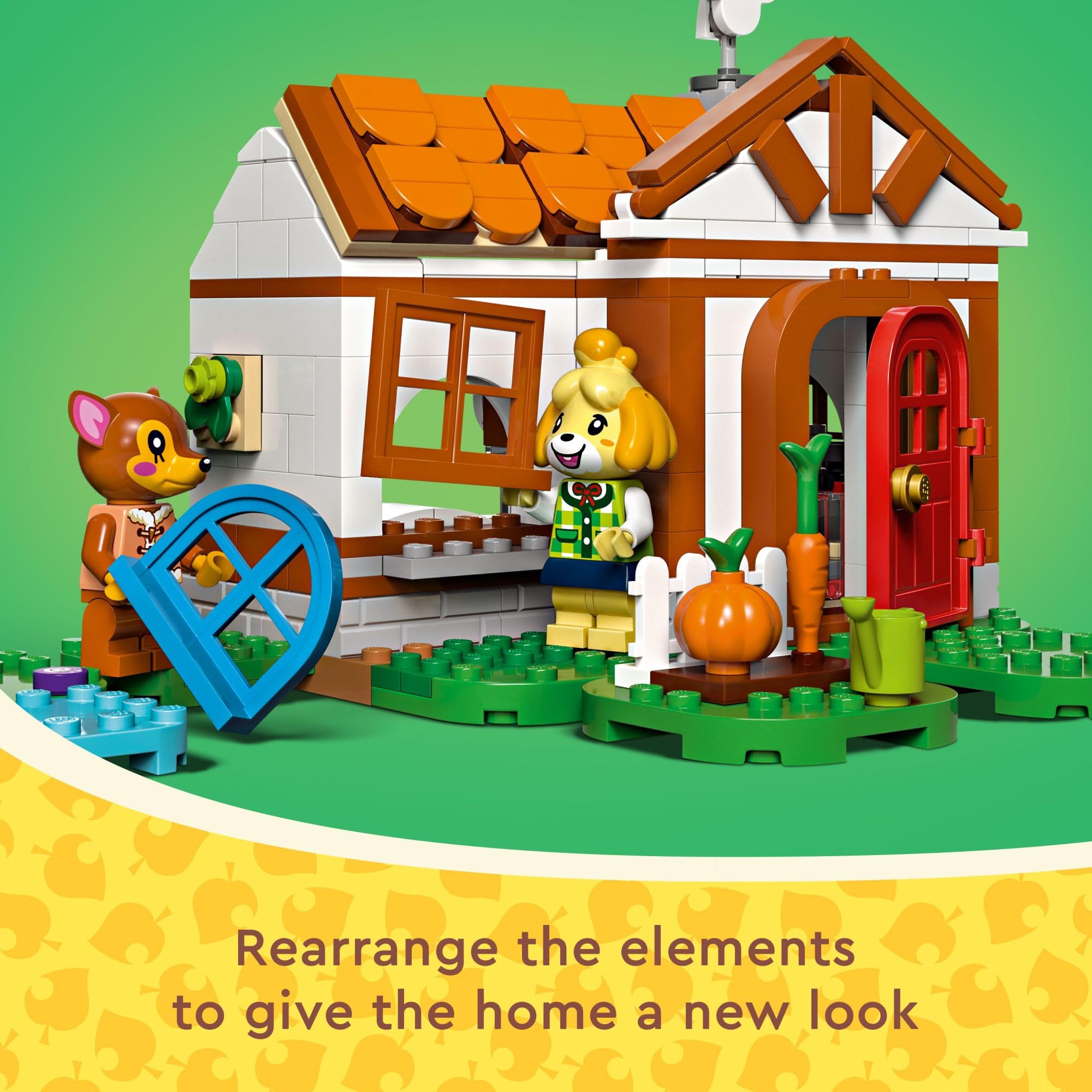 LEGO Animal Crossing Workbench with DIY recipe card enhances crafting storytelling