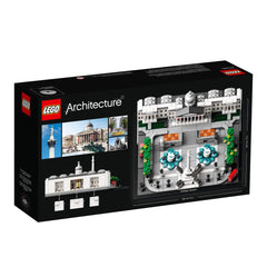 LEGO Architecture 21045 Trafalgar Square decorative nameplate, completes a sophisticated display.