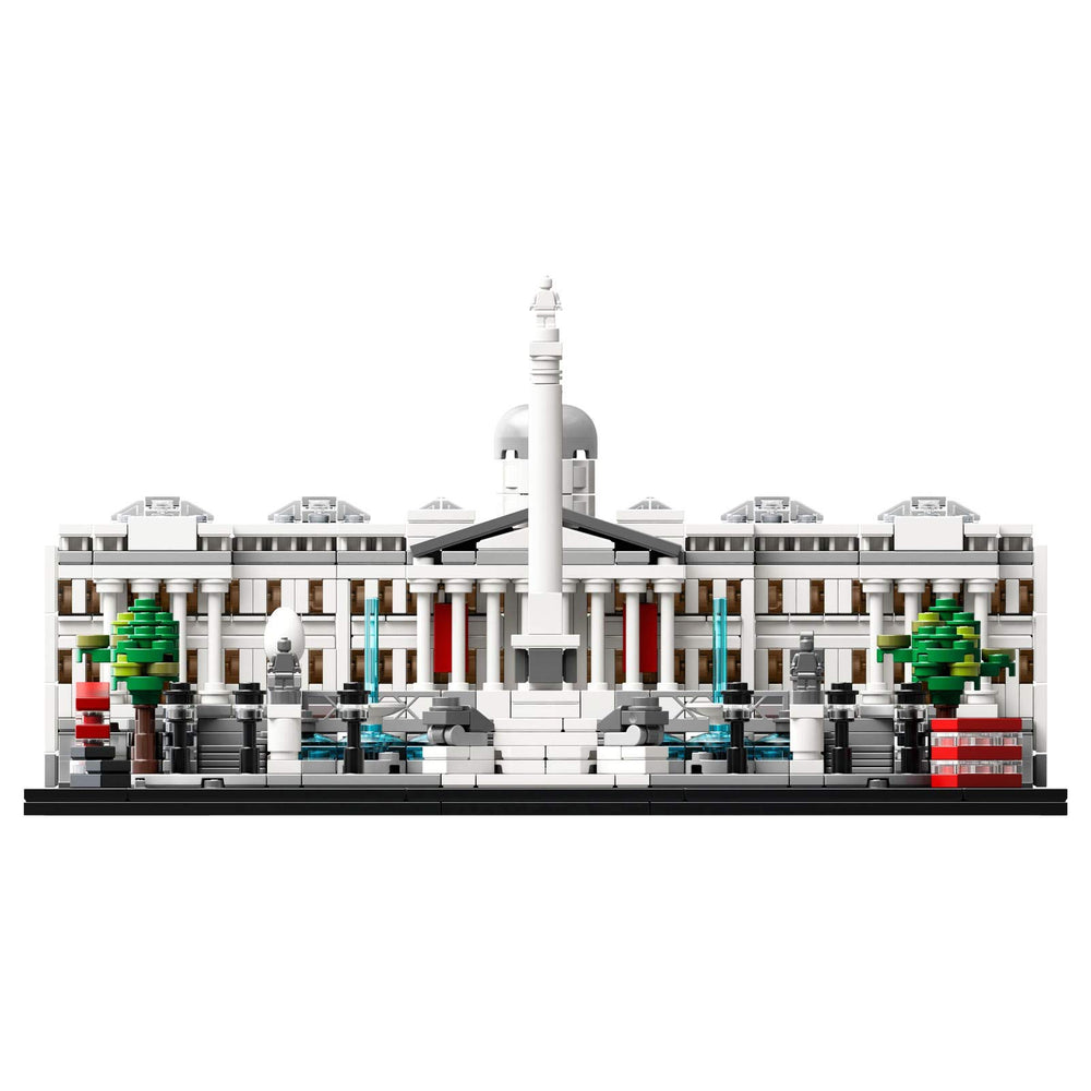 LEGO Architecture 21045 Trafalgar Square sculpture plinths, a refined collectible for shelves.