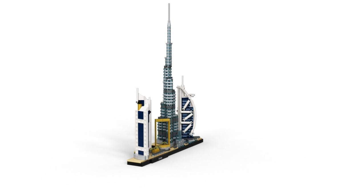 LEGO Architecture Dubai skyline Dubai Fountain model for shelf display
