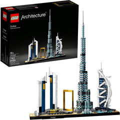 LEGO Architecture Dubai skyline Jumeirah Emirates Towers model for desk decor