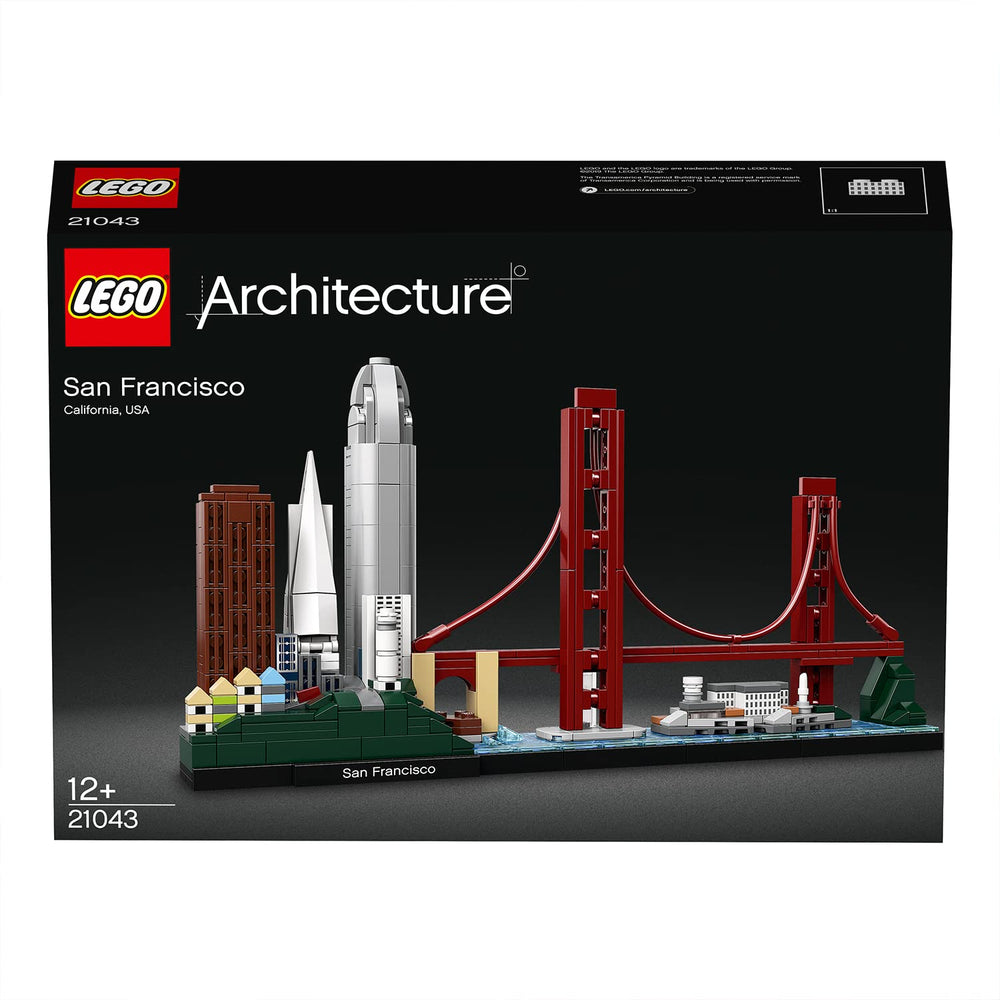 LEGO Architecture San Francisco 21043 Golden Gate Bridge for iconic skyline.