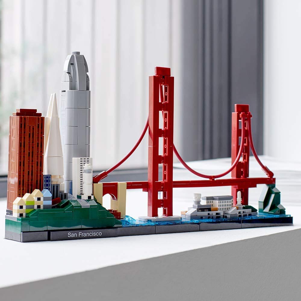 LEGO Architecture San Francisco skyline Salesforce Tower model for desk display