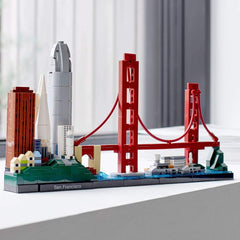 LEGO Architecture San Francisco skyline Salesforce Tower model for desk display
