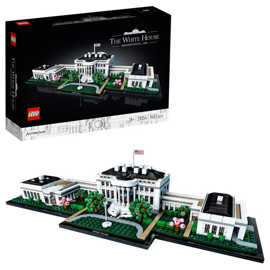 LEGO Architecture White House exterior for desktop display and iconic silhouette.