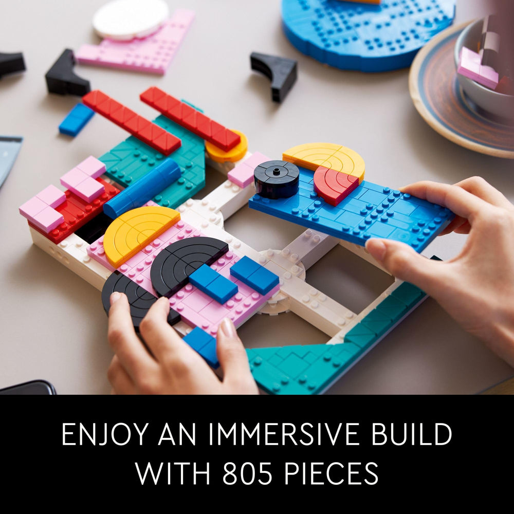 LEGO Art 31210 hanger display makes wall mounting effortless.