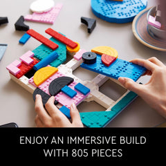 LEGO Art 31210 hanger display makes wall mounting effortless.