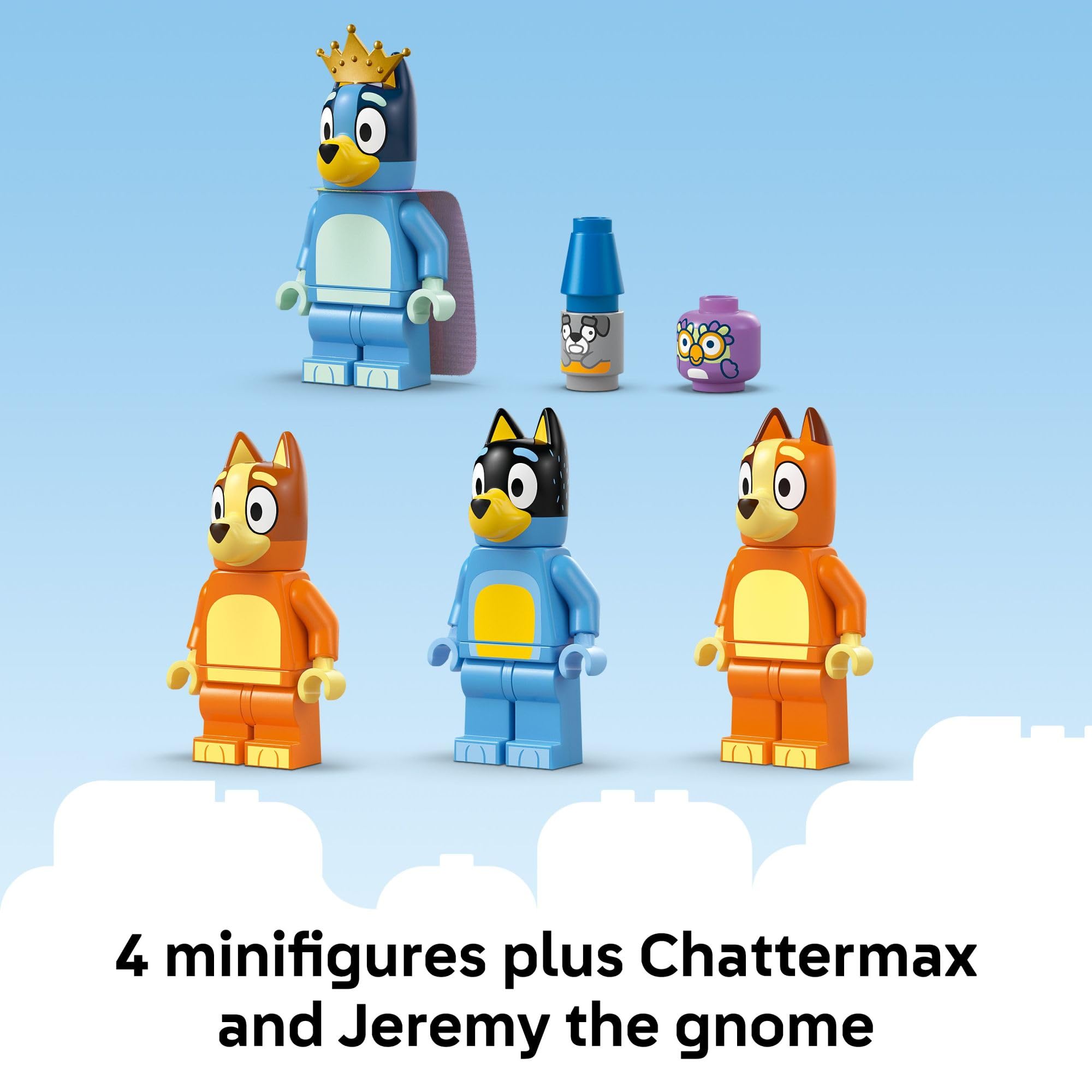 LEGO Bluey’s Family House accessories fuel imaginative play sessions.
