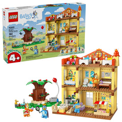 LEGO Bluey’s Family House front view for imaginative storytelling and roleplay.