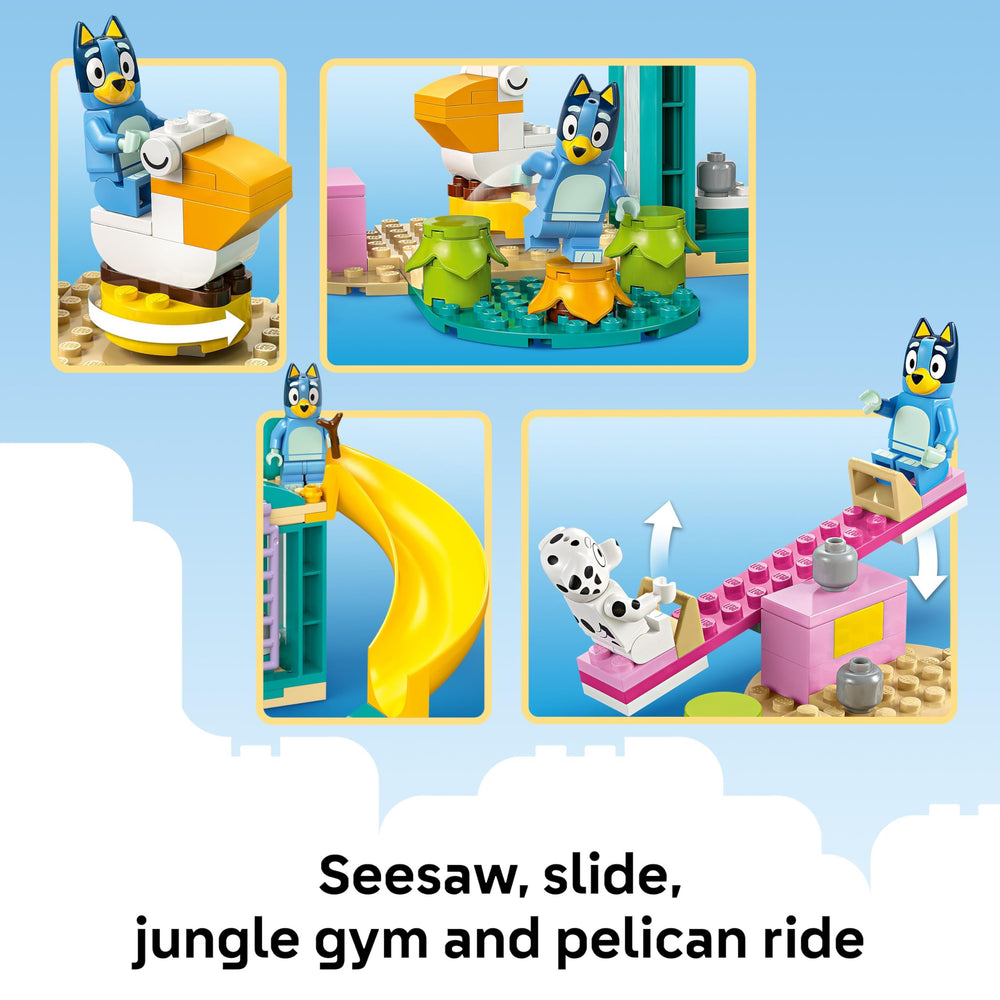 LEGO Bluey Playground picnic area with drinks and snacks for social breaks