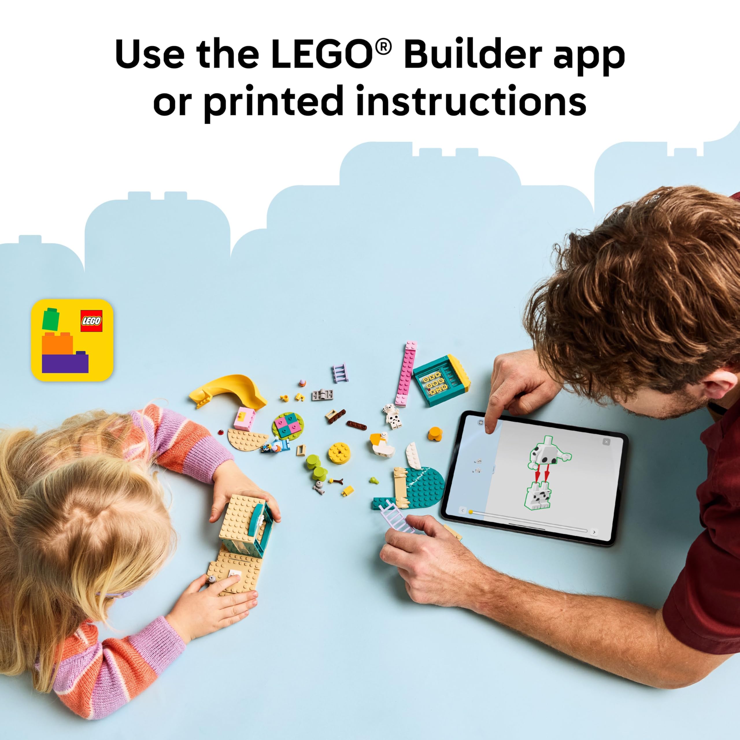 LEGO Bluey Playground tower with telescope invites exploration and discovery