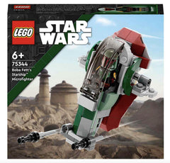 Open cockpit shows LEGO Boba Fett minifigure ready for action