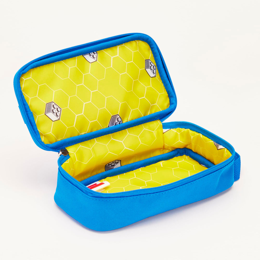 LEGO Brick Pouch blue compact full view ready for bags