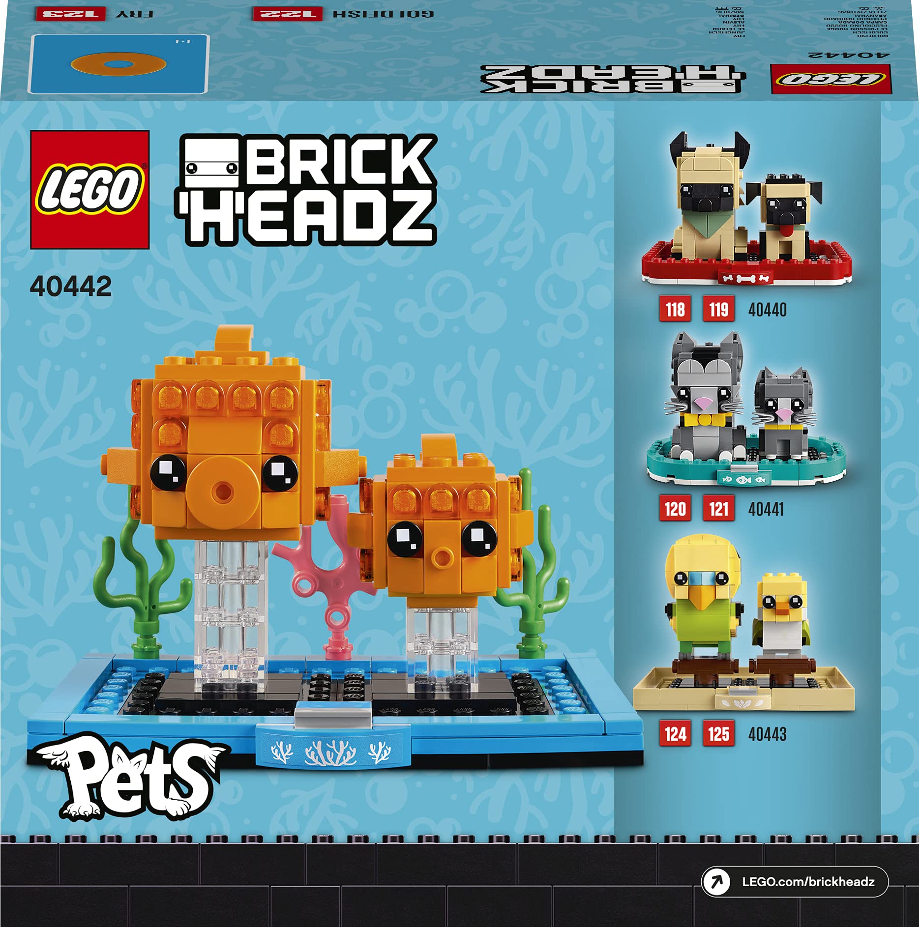 LEGO BrickHeadz 40442 gift idea for pet lovers aged eight plus.