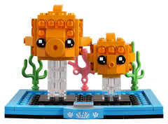 LEGO BrickHeadz 40442 goldfish on coral base for display-ready charm.