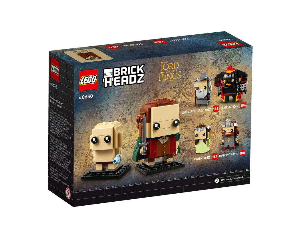 LEGO BrickHeadz Frodo base display makes a neat shelf centerpiece.