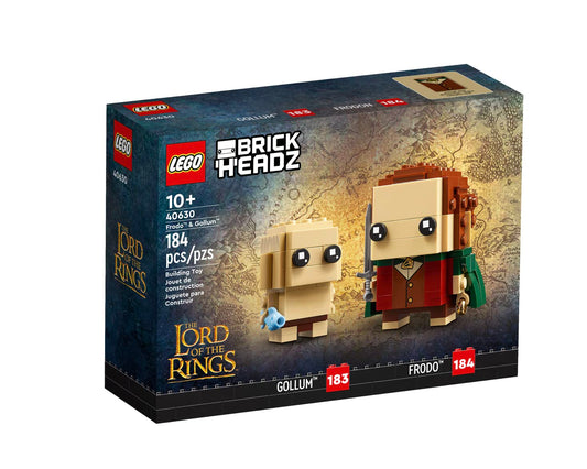 LEGO BrickHeadz Gollum figure with fish accessory, perfect for display.