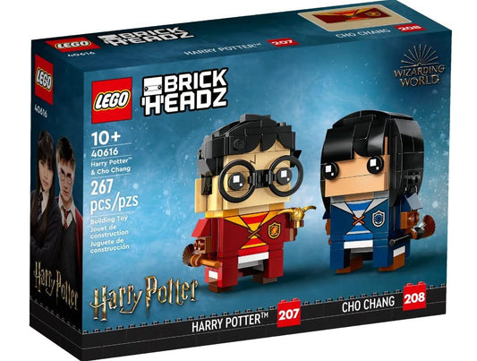LEGO BrickHeadz Harry Potter Cho Chang quidditch uniform detail for authentic character display.