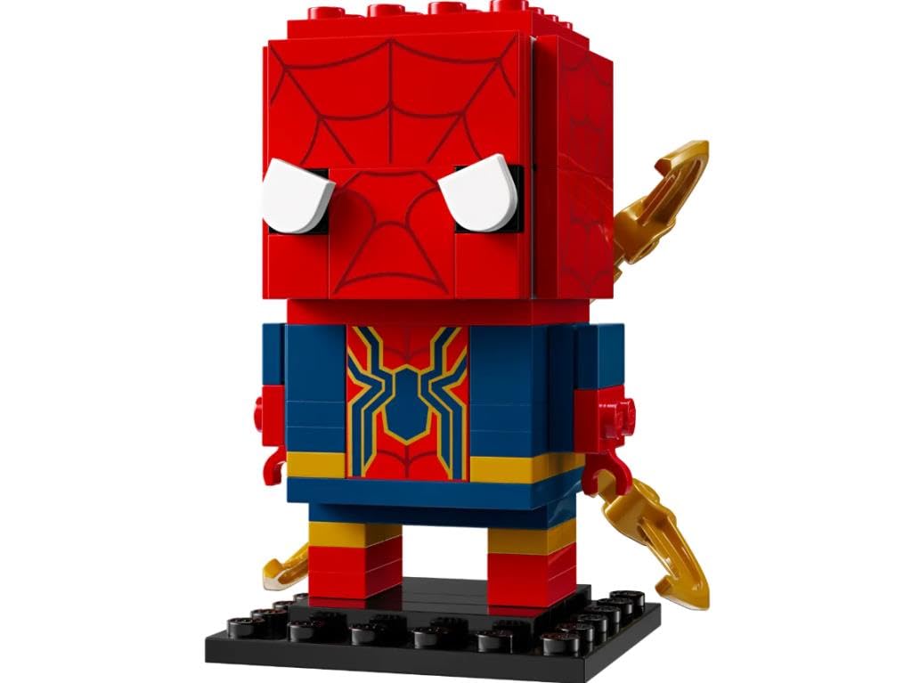 LEGO BrickHeadz Iron Spider-Man front-view figure for display and imaginative play