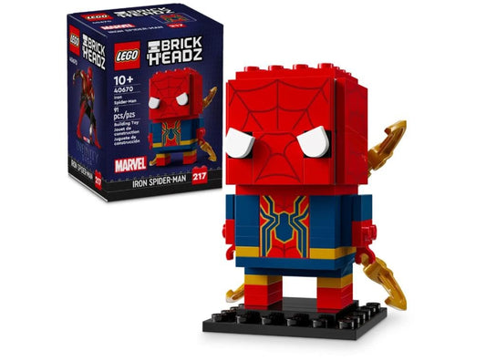 LEGO BrickHeadz Iron Spider-Man movable arms detail for dynamic posing