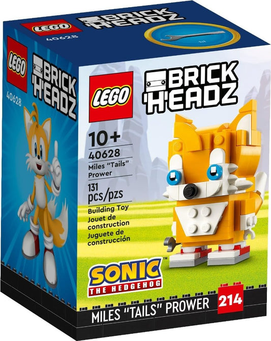 LEGO BrickHeadz Miles Tails Prower figure pose for desk display