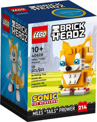 LEGO BrickHeadz Miles Tails Prower figure pose for desk display