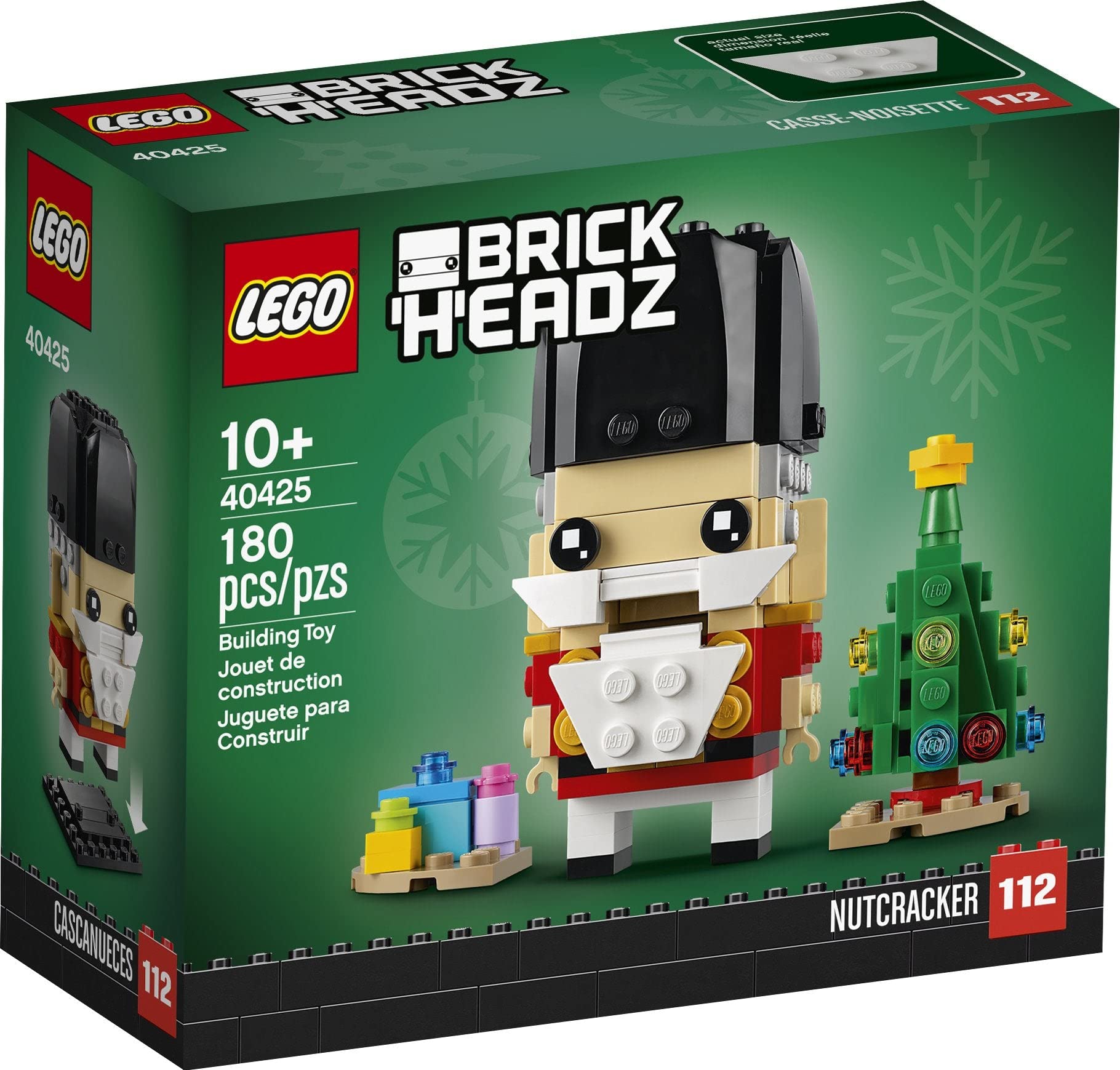 LEGO BrickHeadz Nutcracker tree and presents provide seasonal scene for kids and collectors.
