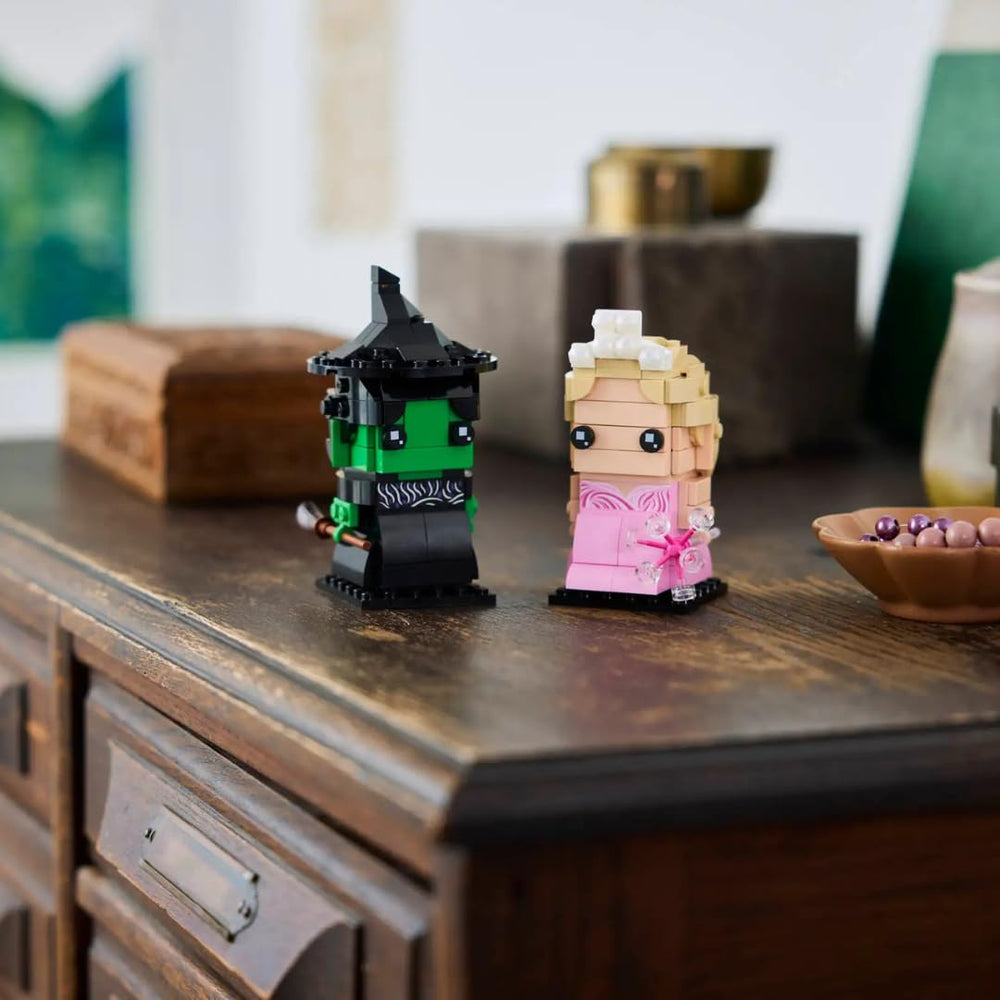 LEGO BrickHeadz Wicked Elfaba Grinda set as part of a fan collection
