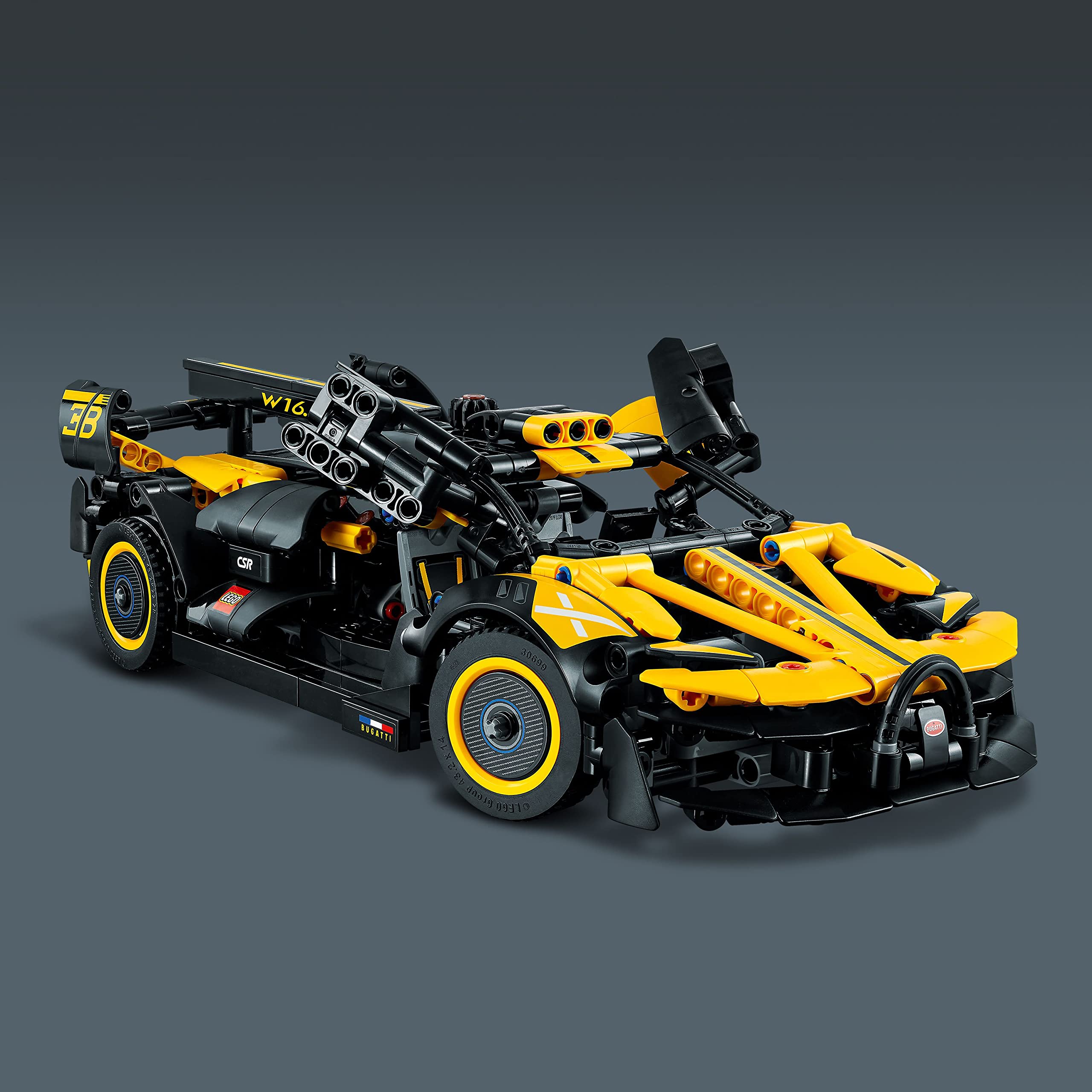 LEGO Bugatti Bolide interior detail invites immersive building