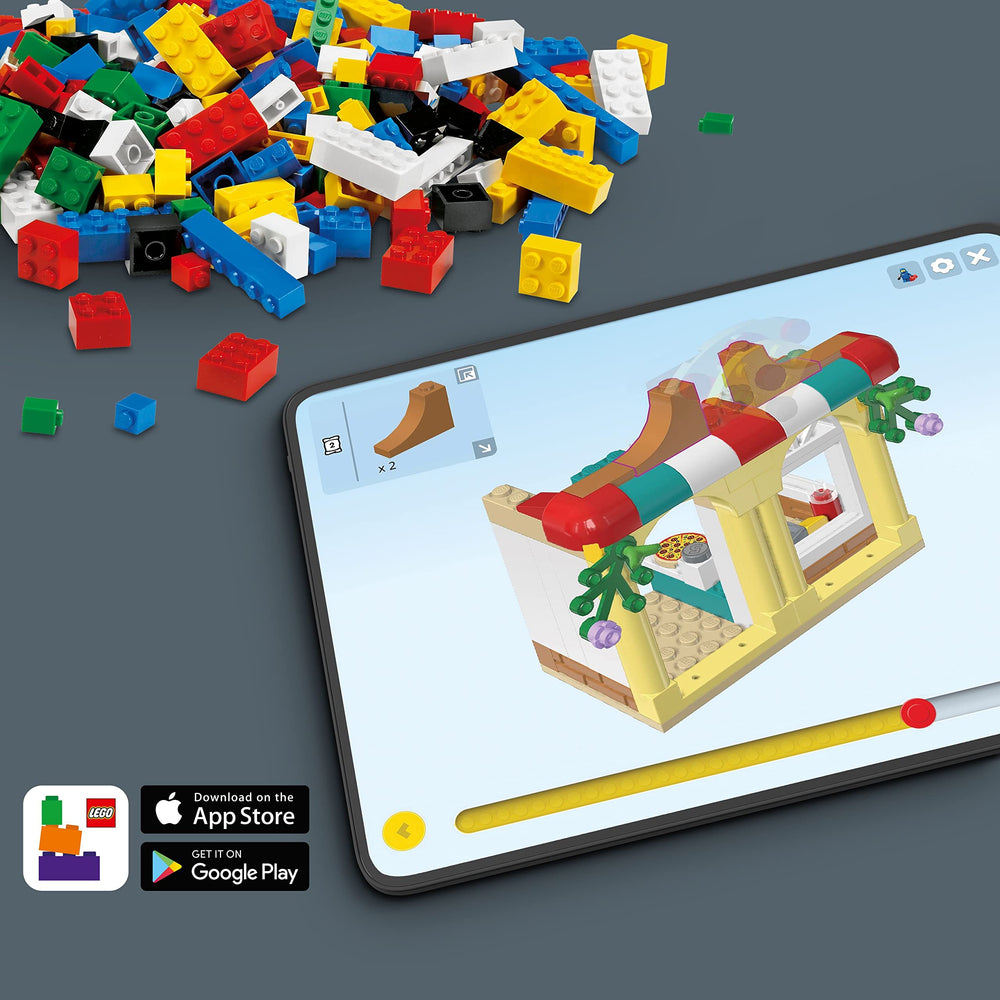 LEGO Builder app 3D view helps explore model details.