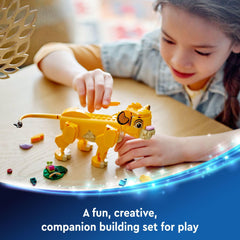 LEGO Builder app view of Simba in 3D for planning
