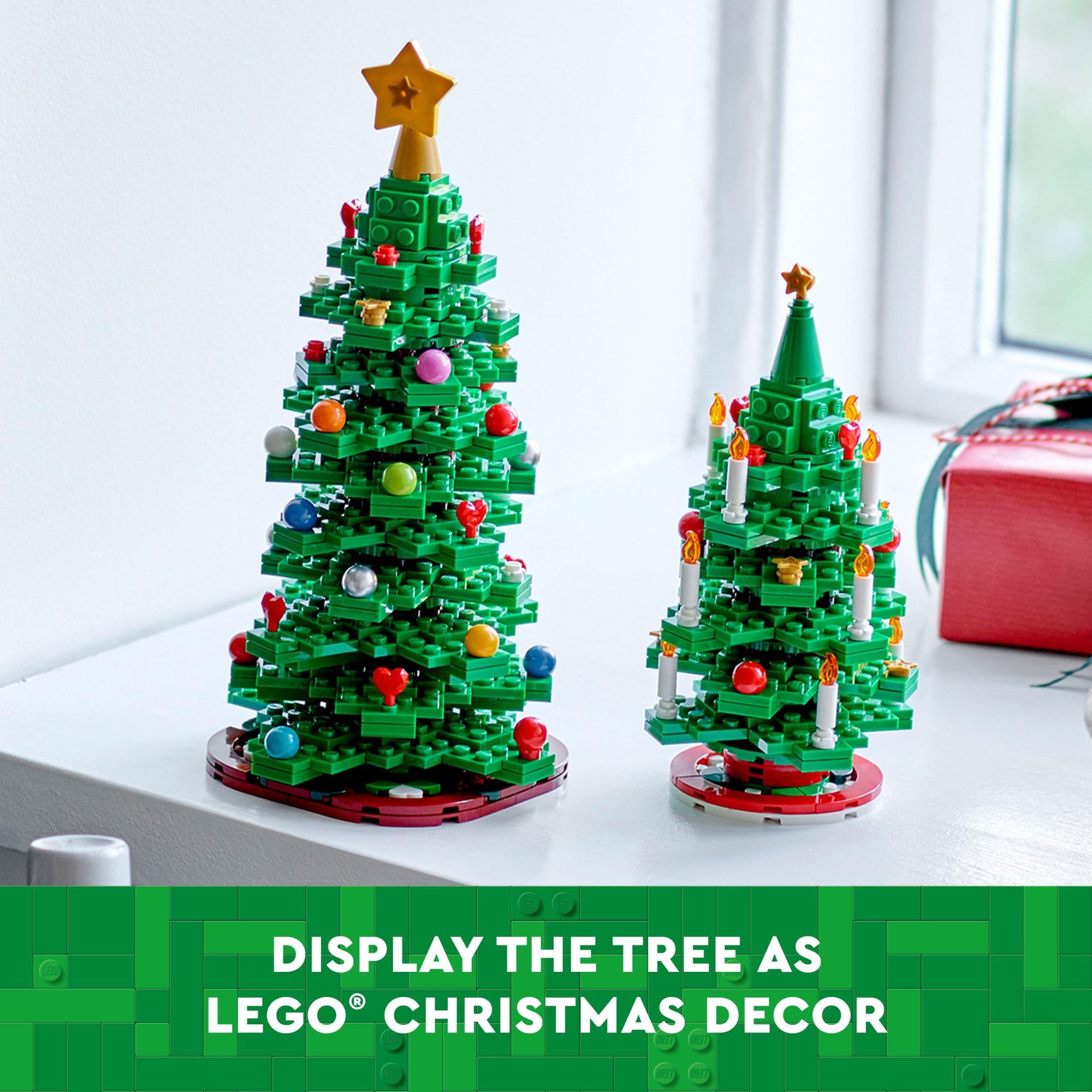 LEGO decor suitable for homes, offices, and holiday tables.
