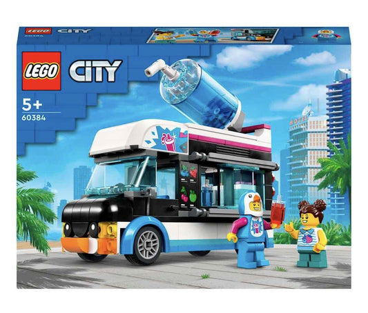Opening side panel on the Penguin Slushy Van for prep actions