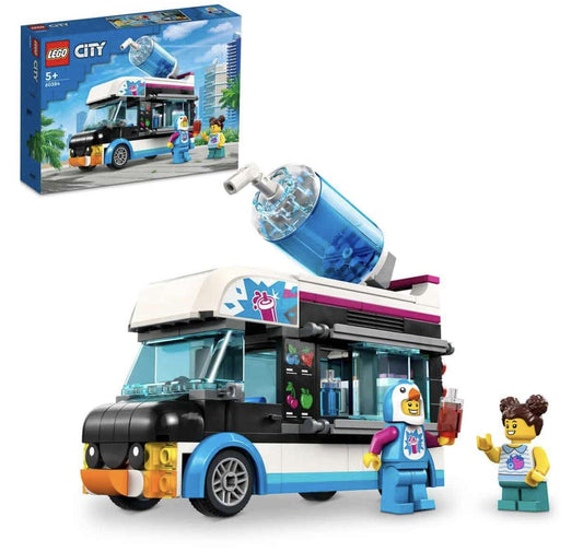 LEGO City Penguin Slushy Van with four machines for pretend play