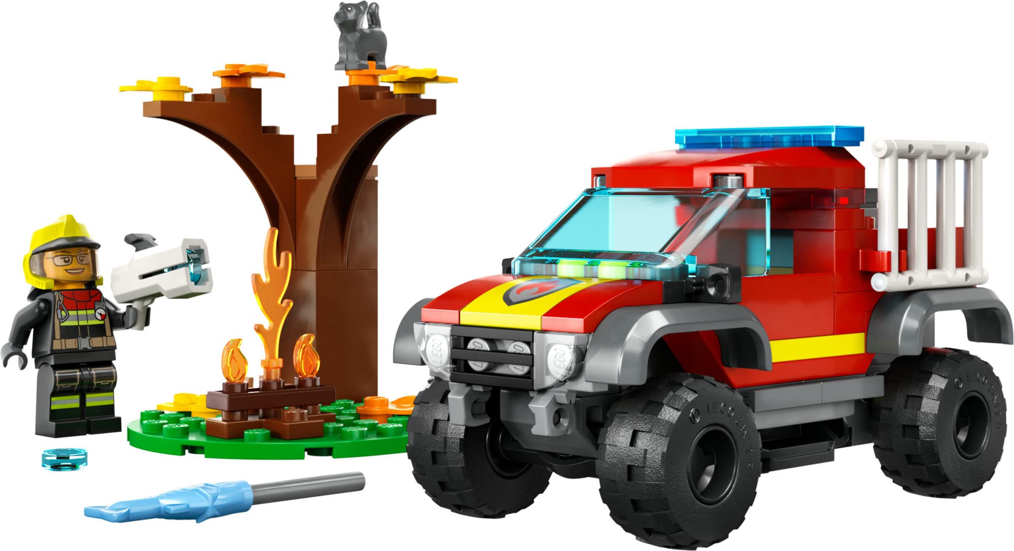 LEGO City 60393 firefighter minifigure sparks hero-themed stories.