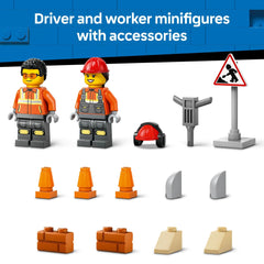 LEGO City 81-piece set with starter brick enables easy, guided assembly.