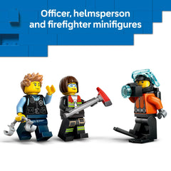 LEGO City remix set contains 874 pieces to build three models