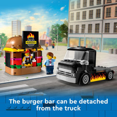 LEGO City burger truck service hatch lets kids serve customers with flair
