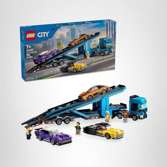LEGO City Car Transporter with minifigures boosts creative adventures.