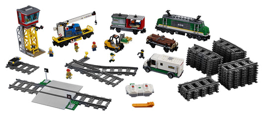 LEGO City Cargo Train control center with ladder supports storytelling and operation