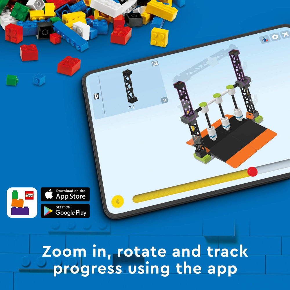 LEGO City Construction Digger smart bench, creates a realistic construction scene.