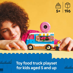 LEGO City Donut Truck detachable kiosk supports flexible service scenarios.